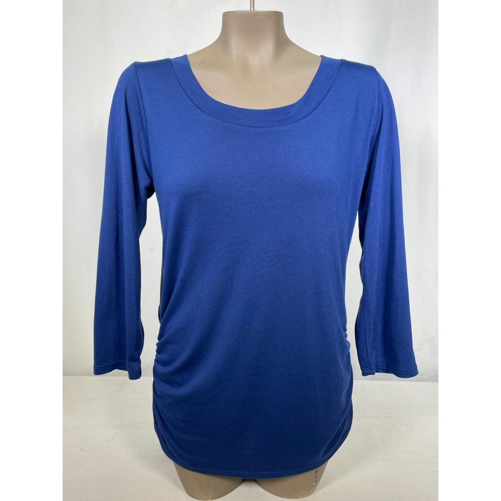 Isabella Rodriguez Highland Blue Long Sleeve Blouse Dress Women's LARGE NWT